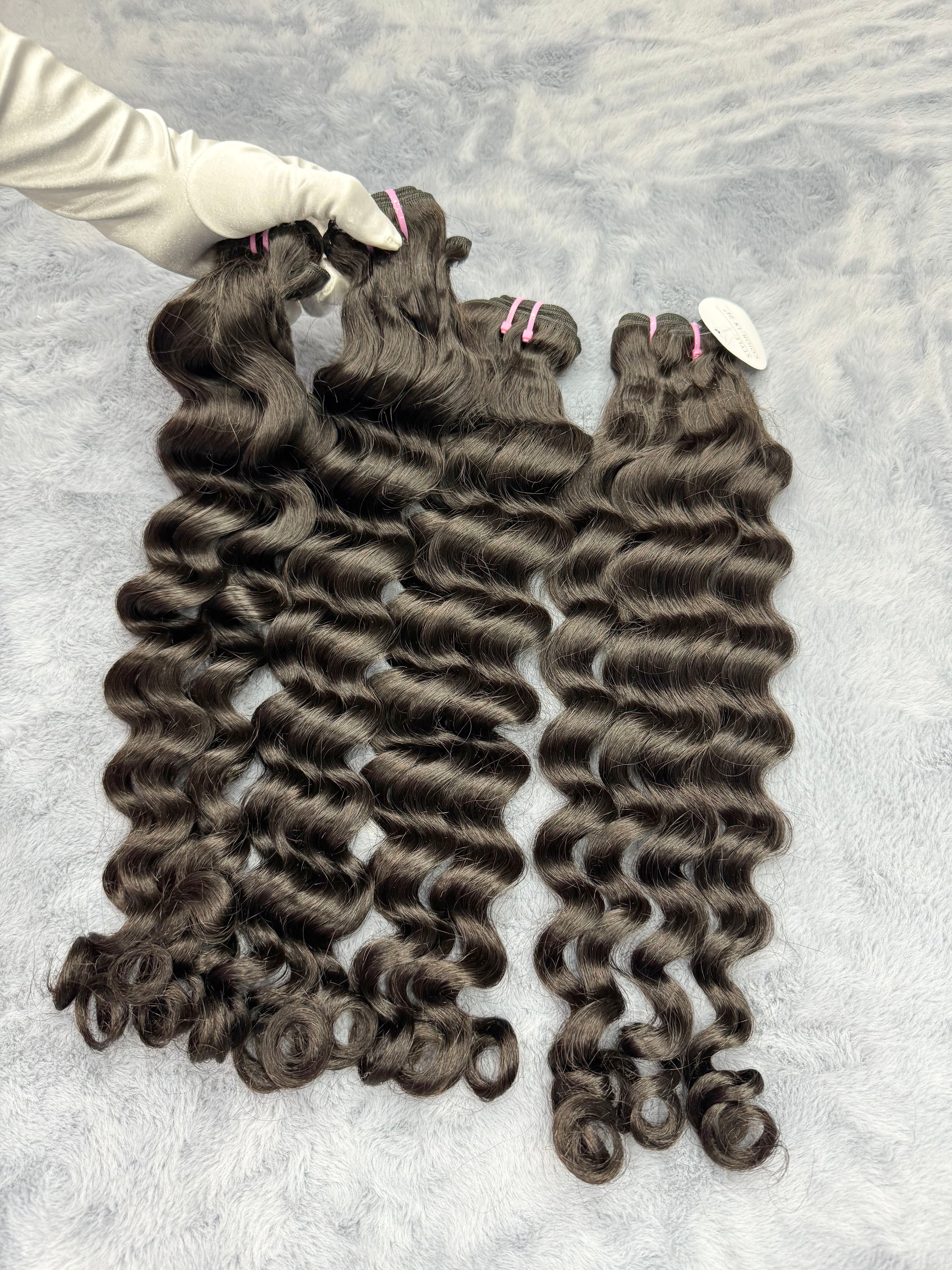 4PCS Loose Deep Top Vrigin Hair Bundles | 12–30 Inch |Boruihair | 100% Human Hair