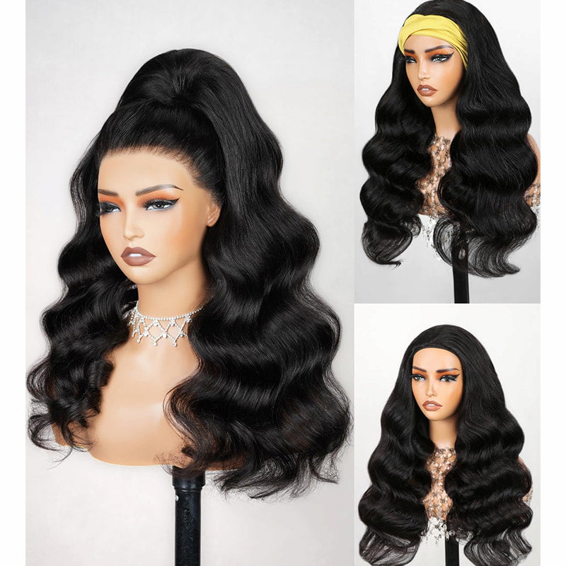 Straight | Virgin Hair | Wear & Go Half Wig | 3 In 1 Wig No Glue Half Wig | 100% Human Hair