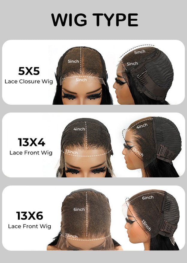 Indian Wavy 250% Density HD Lace Wig | 5x5,6x6 & 7x7 Closure | 100% Human Hair | Boruihair