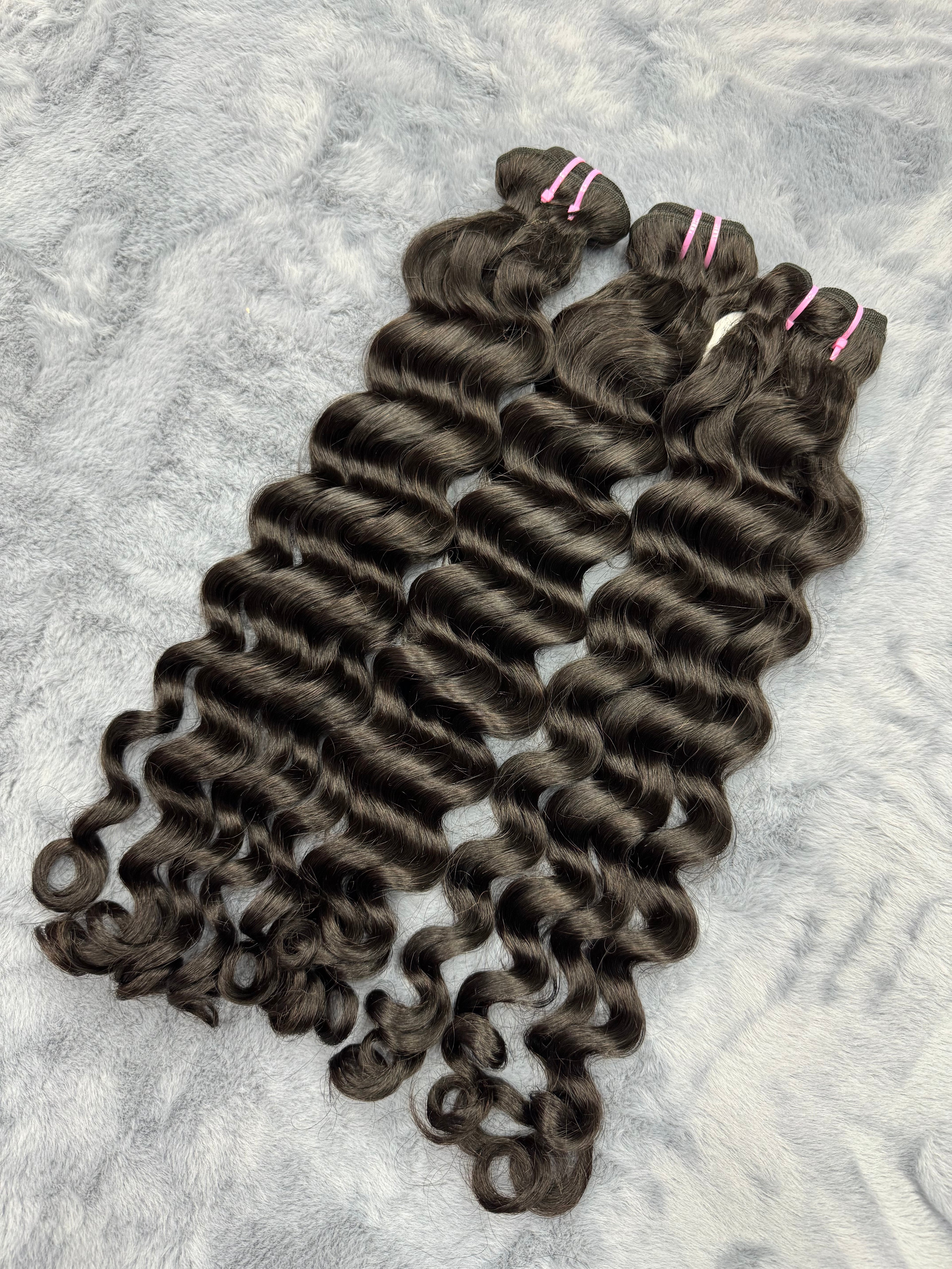 3PCS Loose Deep Top Virgin Hair Bundles | 12–30 Inch |  Boruihair |  100% Human Hair