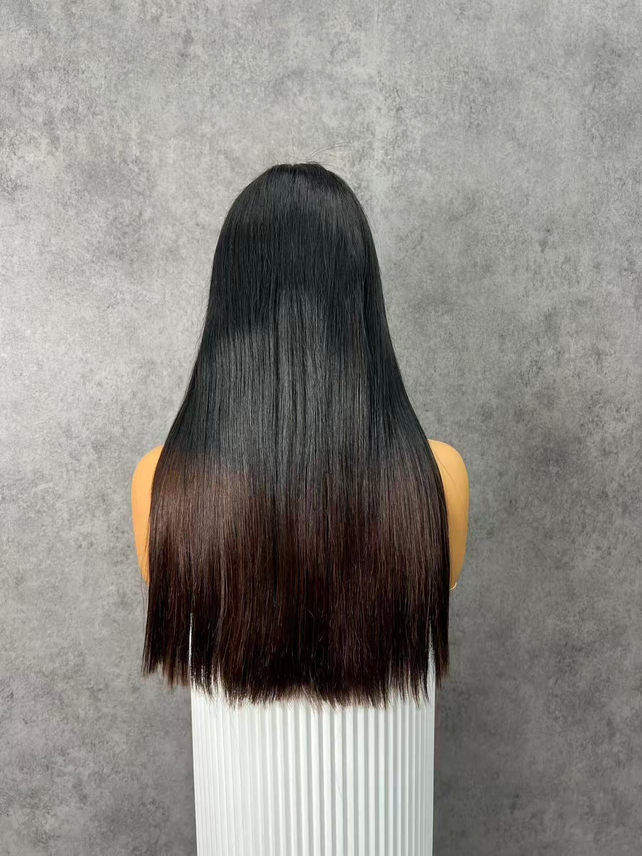 Bone Straight SDD Colorful BOB Wig Transparent Lace Wig BoruiHair | 2x6 Closure | 100% Human Hair
