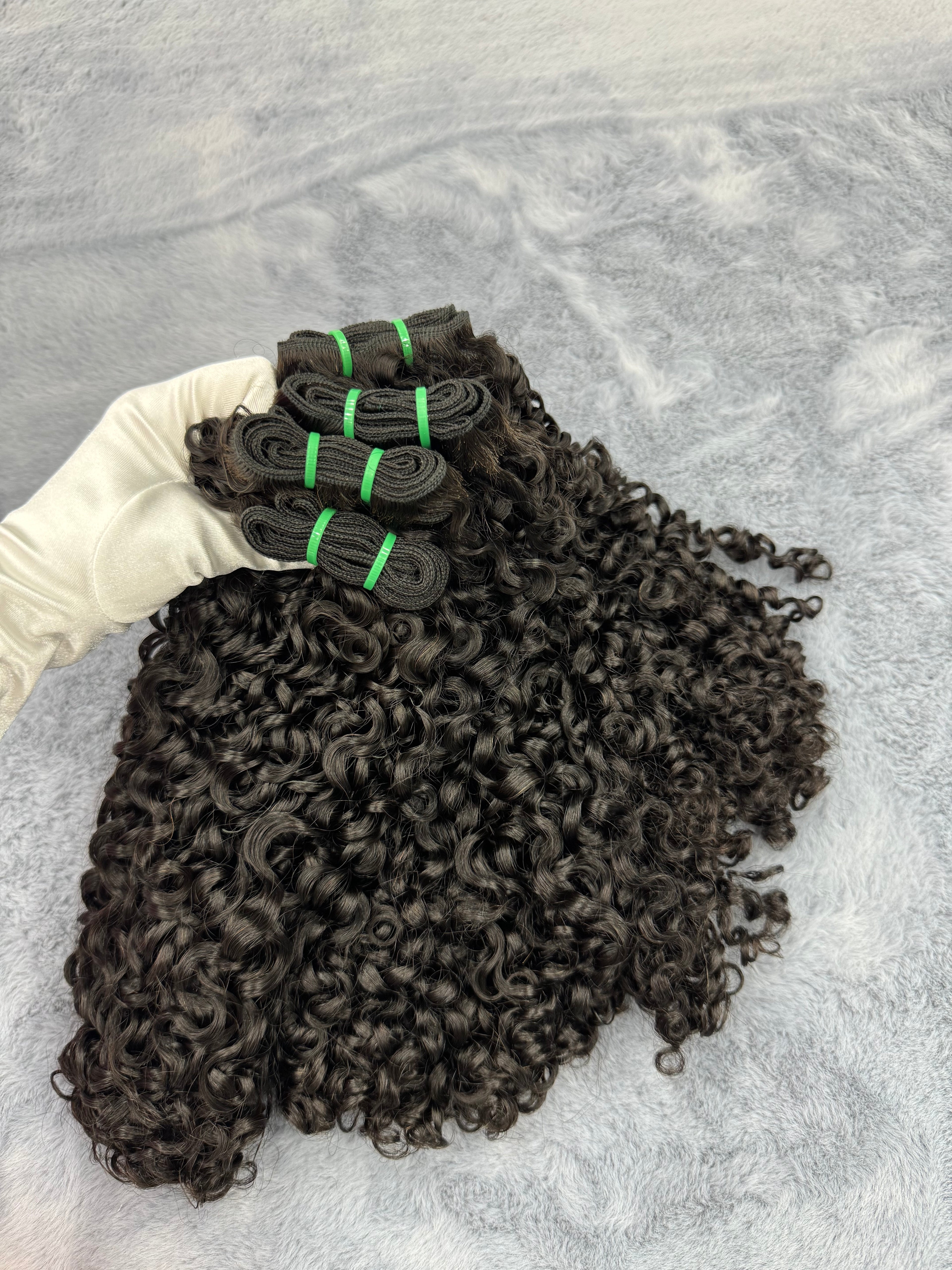 3PCS Super Double Drawn  Pixie Curly Vietnamese Hair Bundles | 12–30 Inch |  Boruihair | 100% Human Hair