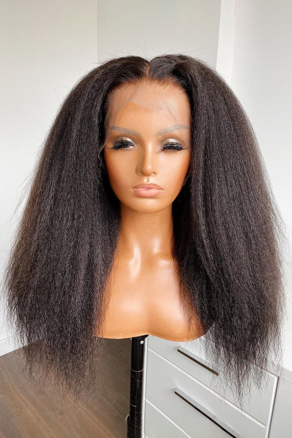 13x6 Kinky Straight Glueless Lace Wig | HD Lace & Transparent Lace 3D Dome Cap | 200% & 250% Density | Boruihair 100% Human Hair