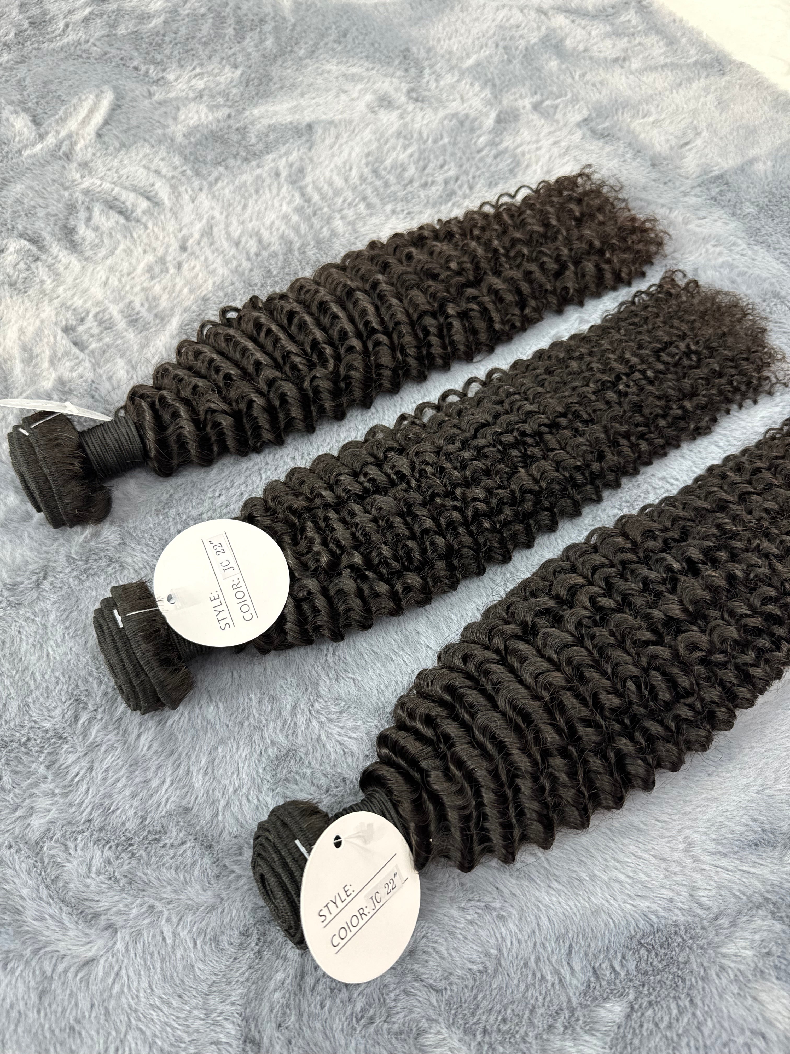 3PCS Jerry Curly Top Virgin Hair Bundles | 12–30 Inch |  Boruihair |  100% Human Hair
