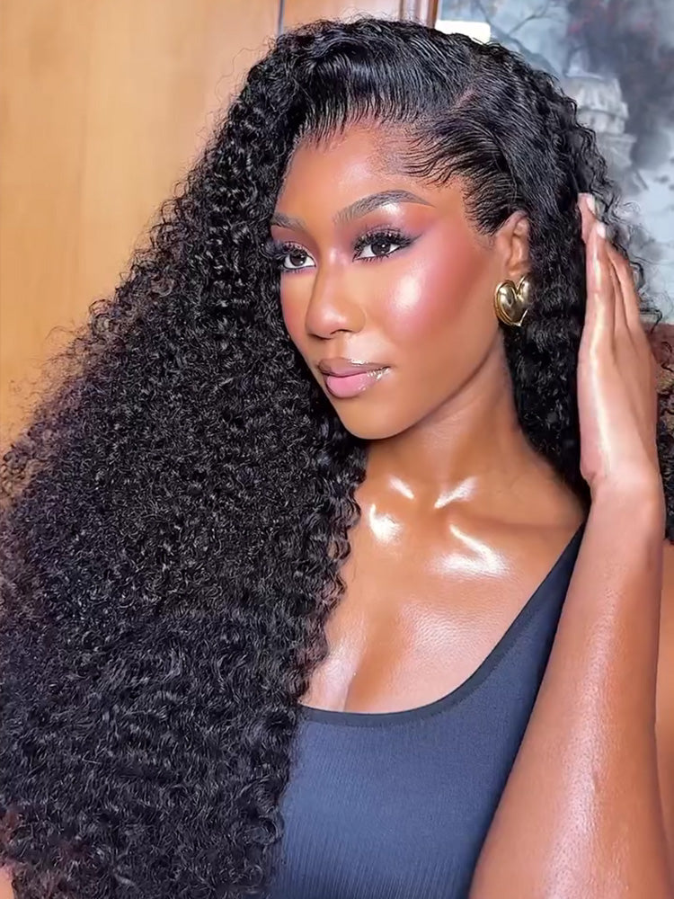 13x4 Kinky Curly Glueless Lace Wig | HD Lace & Transparent Lace | 200% & 250% Density | Boruihair 100% Human Hair