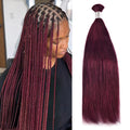 #99J Straight Hair Bulk | Boho Braids | No Weft | 100% Human Hair | BORUIHAIR