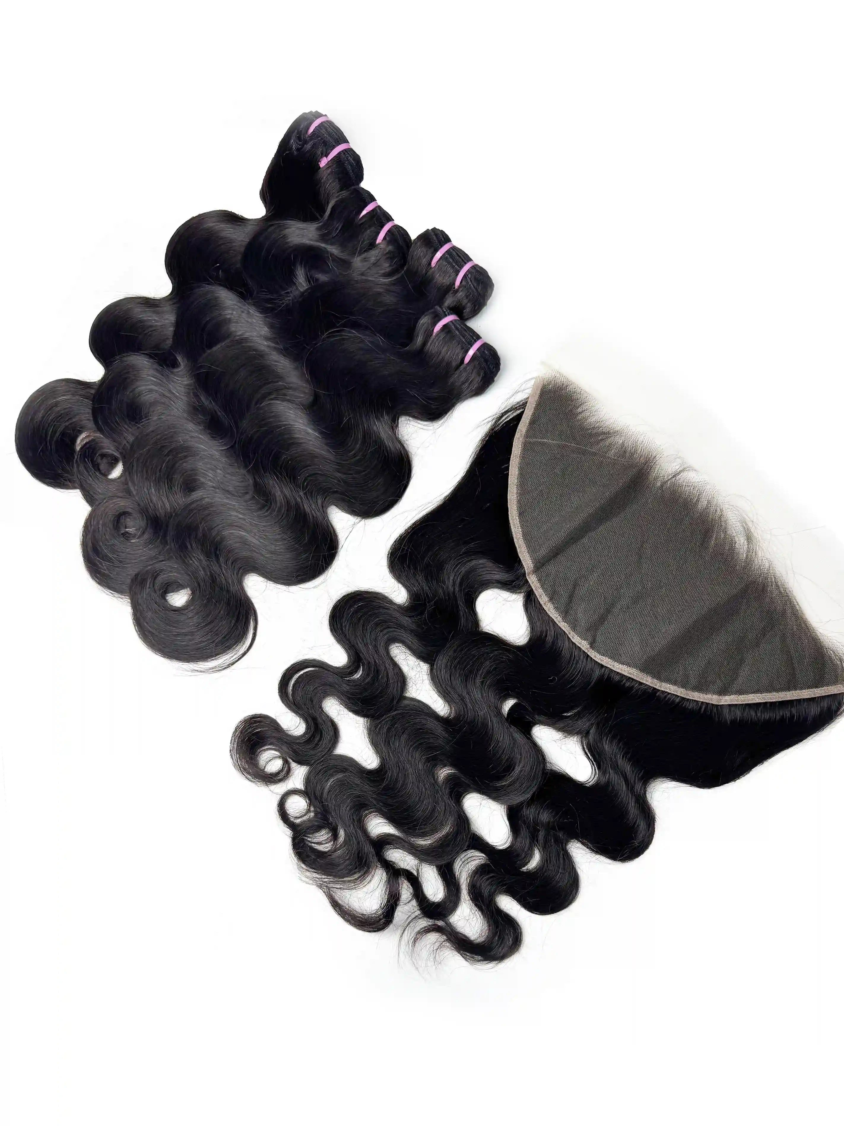Body Wave 4PCS Bundles & 1PC 13x6 Lace Frontal | Transparent & HD Lace | 100% Human Hair | Top Virgin Hair