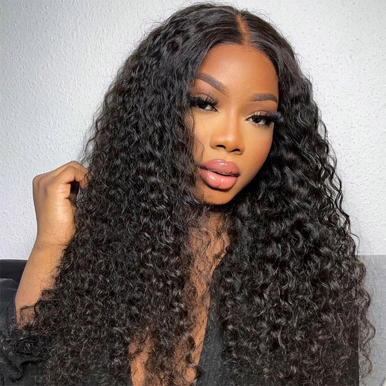 250% Density Boruihair Water Wave Glueless Pre‐Plucked Human Hair Wigs| V‐Part & U‐Part Options | 100% Human Hair