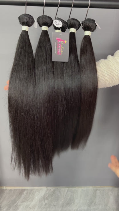 Luceehair 3/4 PCS Top Raw hair Bundles Deals Straight